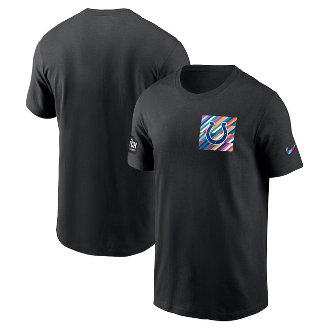 Men's Black Indianapolis Colts 2023 Crucial Catch Sideline Tri-Blend T-Shirt